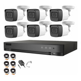 Hikvision Kit 6 Cámaras De Seguridad Exterior 5mp Metálicas