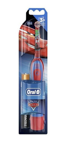 Escova Elétrica Oral-b Cars Disney Pixar + 2 Pilhas Aa