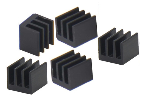 5uni. Dissipador De Calor Adesivo 7x7x6mm Vrm/mosfet/pi