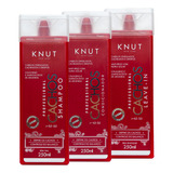 Kit Knut Shampoo Condicionador Leave-in Cachos C Finalizador