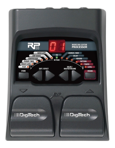 Pedalera Para Guitarra Electrica Digitech Rp-55 Multiefecto