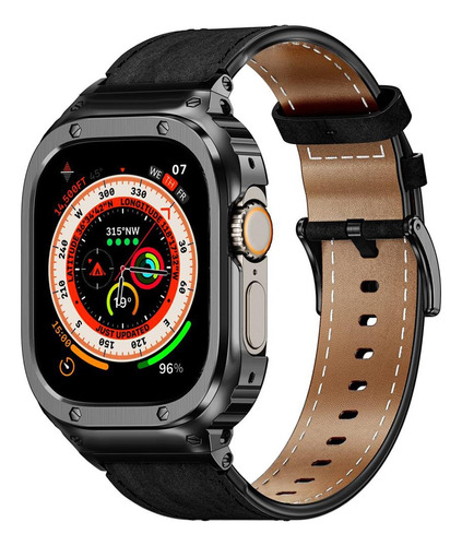 Correa De Cuero Para Apple Watch Ultra Series 9 8 7 Se 6 5 4