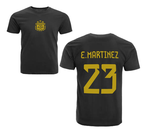 Remeras Del Dibu Emiliano Martinez Campeón Del Mundo N 23 