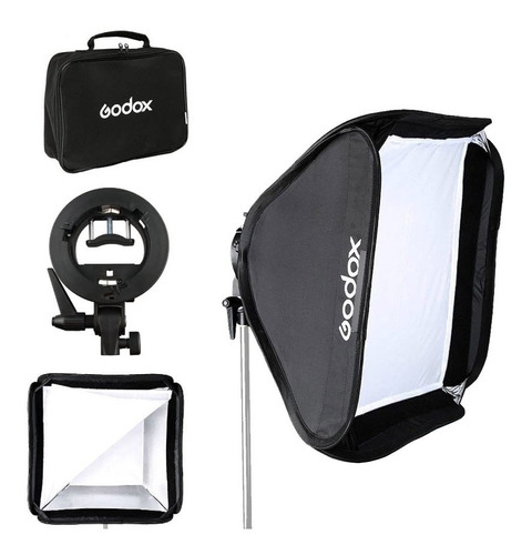 Softbox S 40x40 Godox Con Soporte Para Flash