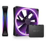 Fan Gamer Nzxt Série F140rgb Duo Preto 2 X 140mm Pwm Rgb 