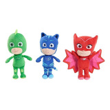 Peluche Basico Pj Masks Colección Heroes En Pijama Multipack