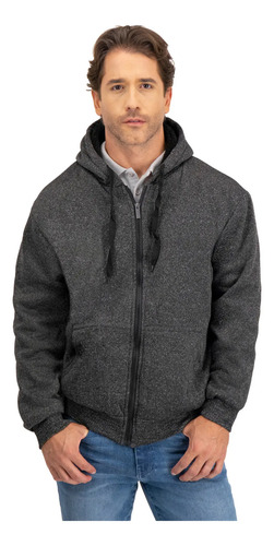 Sudadera Hoodie Hombre Borrega Con Capucha Negro Reimer | Meses sin interés