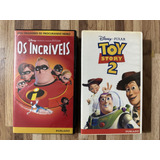 Fitas Vhs _ Os Incríveis + Toy Story 2 Disney Pixar