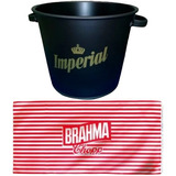 Frapera Hielera Balde Cerveza Imperial + Lona Playera Brahma