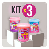 Kit X 3 Slime 152g Massinha Para Modelar Gelelé Unicórnio