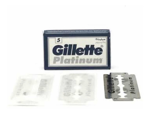 50 Navajas Doble Filo Gillette Platinum