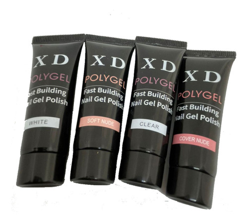 Kit Polygel Poligel Xed Xd Gel Alongamento Unhas Led Uv 15ml