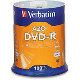 Verbatim 95102 Disco Grabable Dvd-r, Perno, 4,7 Gb, Dvd-r,