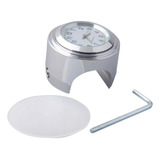 Reloj Del Manillar De La Motocicleta De Aluminio Con Blanco