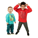 Kit 2 Conjunto Moletom Masculino Feminino Infantil Flanelado