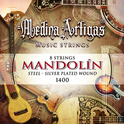 Encordado Medina Artigas Para Mandolin Plateadas