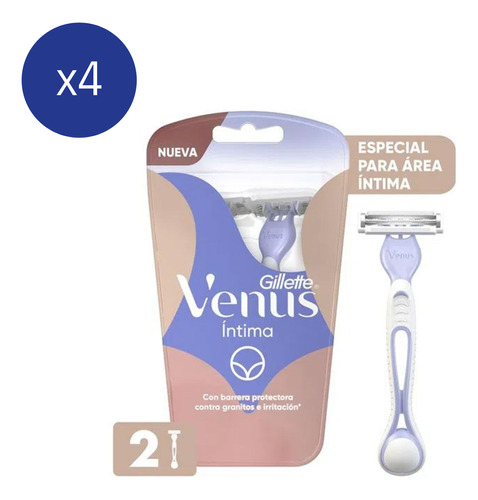 Pack Máquina De Afeitar Gillette Venus Intima