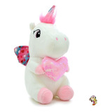 Peluche Unicornio Sentado Con Corazon 20cm Phi Phi Toys