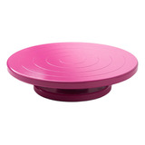 Roda De Escultura De Cerâmica Mesa Giratória 20cm Rosa