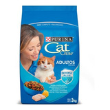 Alimento Para Gatos Cat Chow 3 Kg Pescado(1 Saco)super