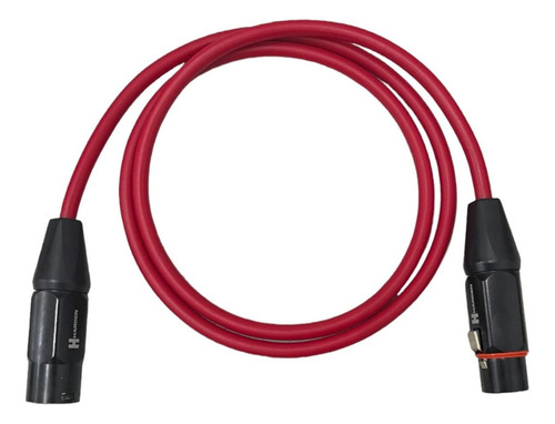 Cable Xlr O Canon 6m Macho-hembra Alta Calidad Rojo Dj Ampli