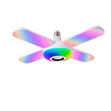 Ampolleta Foco Parlante Led Colores Con Control Y Bluetooth 