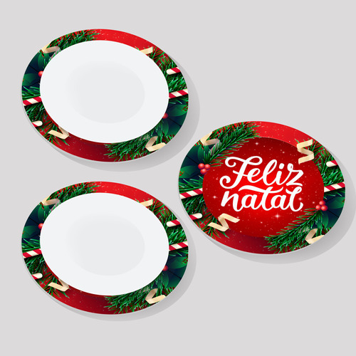 Sousplat Para Mesa De Jantar Tema Natal Final De Ano