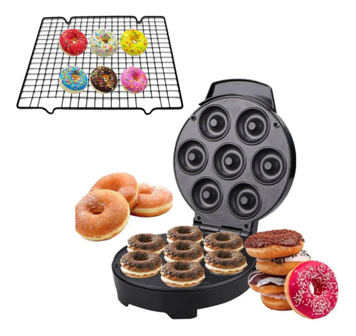 Combo Maquina Mini Donas Antihaderente +rejilla Enfriamiento