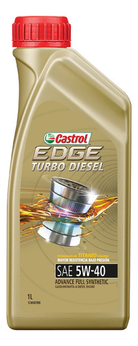 Aceite Castrol Edge Turbo Diesel 5w 40 Auto Sintetico 1litro