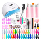 Kit Manicura Semipermanente Completo Uñas Gel Cabina Uv Led