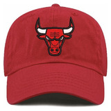 Gorro Jockey Visera Curva Chicago Bulls Nba Bordado