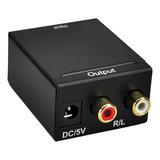 Adaptador Convertidor Audio Optico Digital A Rca Análogo