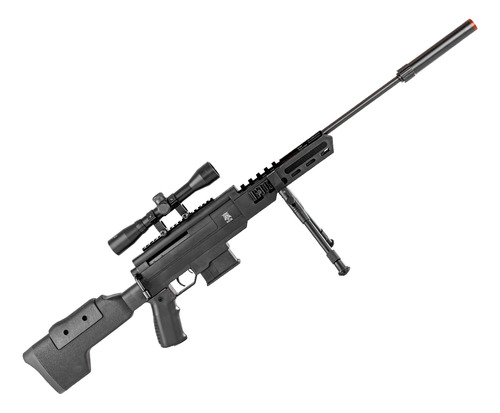 Espingarda De Pressão Sniper Black Ops 5.5mm Nitro + Luneta