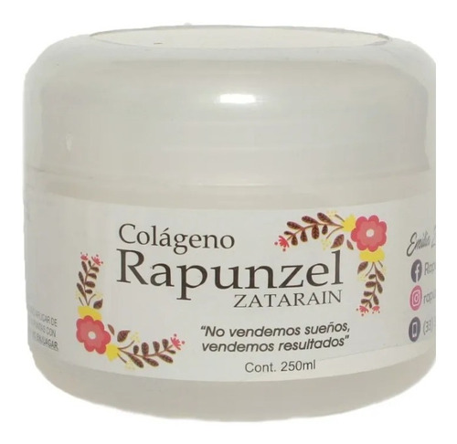 Crema De Colágeno Cabello Rapunzel Zatarain 10 Piezas