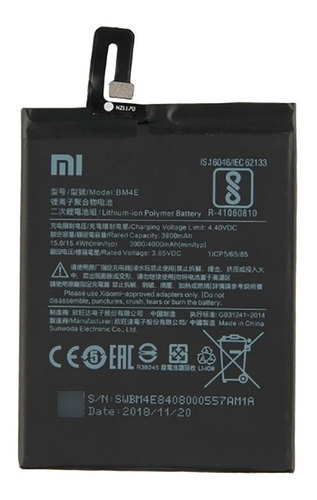 Kit Battria Original Xiaomi Pocophone F1 Bm4e Imediato