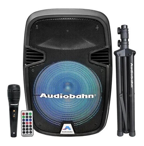 Bafle 15  Amplificado, Incluye: Soporte Y Micrófono Audiobah