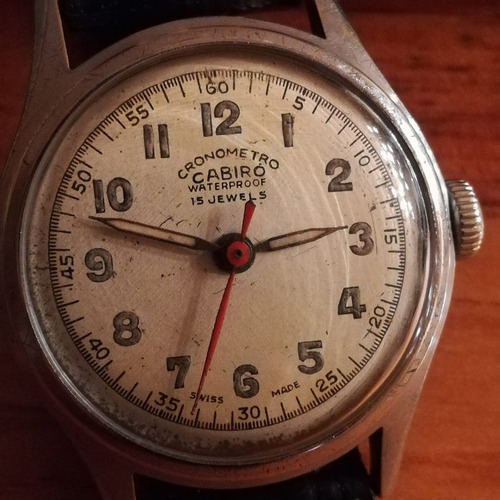 Reloj  Cronometro Cabiro  - Estilo Militar - Swiss Coleccion