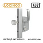Kit Cerradura Y Contra Para Portón Corredizo Locinox Lskz U2