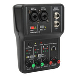 Mezclador De Audio De 2 Canales Usb 48v Phantom Power Compac