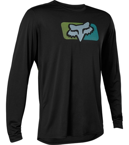 Camisa Bike Fox Ranger Ls Switch Preto