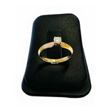 Anillo Compromiso Diamante Natural 0.24 Quilates Oro 14 K