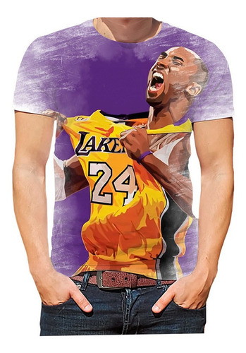 Camisa Camiseta Kobe Bryant Jogador Basquete Art 01