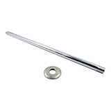 Brazo De Techo Para Regadera Recto Cromado 50cm Acero Inox