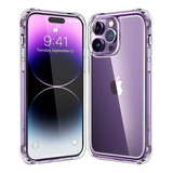 Funda Antishock Transparente Para iPhone + Vidrio Templado