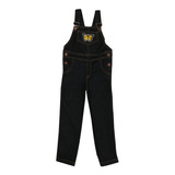  Enterito Jean Para Nena Negro Con Aplique T. 12 Al 16