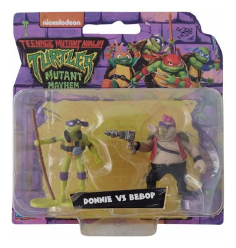 Mini Pack Donnie Vs Bebop Tortugas Ninja Vs Villano