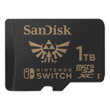 Tarjeta De Memoria Sandisk De 1 Tb Para Nintendo Switch, Color Negro