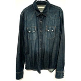 Camisa De Jean Levis Azul Talle L. 