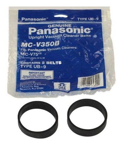 Panasonic Idler Flat Ub9 V75 Dual Sweep B /r Belt (paquete