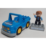 Carrinho Lego Duplo Jurassic Park Com Boneco Original